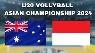 🔴LIVE SCORE AUSTRALIA VS INDONESIA  Volleyball Championship 2024 Asian U20 [upl. by Svoboda]