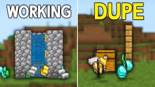 TOP 3 Working DUPLICATION GLITCHES in Minecraft Bedrock 121 [upl. by Lemrac]