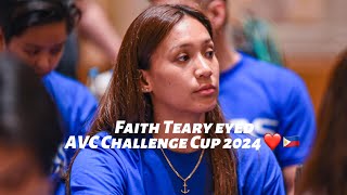 Teary Eyed Faith Nisperos  AVC Challenge Cup 2024  Philippines 30 Chinese Taipei volleyball [upl. by Rialb]