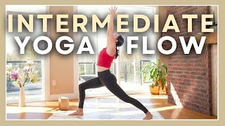 30 min Full Body Yoga  Intermediate Vinyasa Yoga Minimal Cues [upl. by Ttehr]