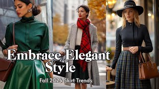 Discover Elegance in Every Step Stylish Fall Skirt Outfits for 2024 [upl. by Pickard]