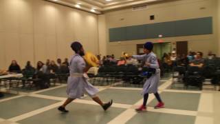 GATKA CAMP DURING GURMAT CAMP  NYC USA BY DR DEEP SINGH [upl. by Vanhomrigh]