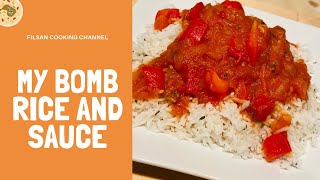 The secret to making bomb Rice and sauce that you will love [upl. by Nauqed]