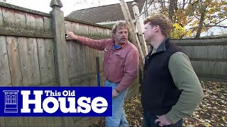 How to Replace a Rotted Fence Post  This Old House [upl. by Tremann]