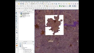 QGIS  Clipper  Clip Raster with shapefile boundary [upl. by Nolyar]