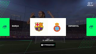 Barcelona vs Espanyol 13102024 Liga F Femenino FC 25 [upl. by Ycats]