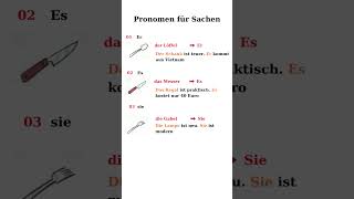 2 Gramatik Pronomen für Sachen deutsch grammartips [upl. by Vacla]