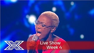 Gifty fights for her place with A Song For You  Results Show  The X Factor UK 2016 [upl. by Maude]