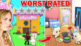 We Opened The WORST RATED Pet Daycare In Adopt Me Roblox [upl. by Corette701]