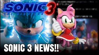 NEW Sonic Movie 3 SURPRISE CHARACTER CONFIRMED Amy Rose [upl. by Ignacius872]