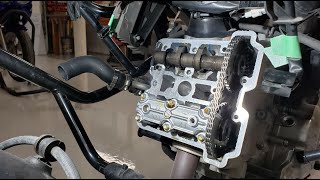 Suzuki V Strom DL650  Valve Clearance Adjustment [upl. by Sloan]