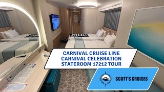 Carnival Celebration Inside Stateroom 17212 Tour [upl. by Messing536]