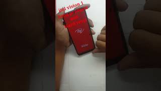 Itel vision 1 L6005 hard reset  Hang probelm  Pin pattern password remove new trick 2024 [upl. by Wehhtam]