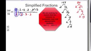 0972 SIMPLIFY FRACTIONS [upl. by Eugirne789]