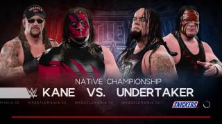 WWE 2k17 The Undertaker VS Kane [upl. by Ahsimac]