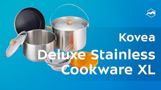 Набор посуды Kovea Deluxe Stainless Cookware XL [upl. by Aufa]