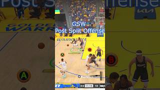 Warriors Post Split Offense In 2K24  NBA2K24 2K24 [upl. by Esetal]