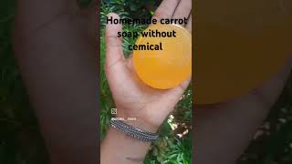 Cemical free carrot soap natural  cemical freeskincare [upl. by Amehsat]