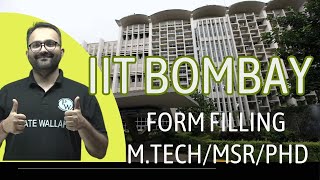 IIT Bombay MTechMSRPHD form filling process [upl. by Asenev292]