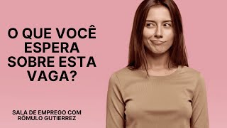 O QUE VOCÊ ESPERA DESTA VAGA ENTREVISTA DE EMPREGO  DICAS DE RESPOSTAS [upl. by Drofnelg]