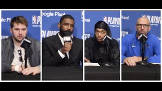 Dallas Mavs Interviews vs Clippers Game 2 Luka Doncic Kyrie Irving PJ Washington Jason Kidd [upl. by Ert]