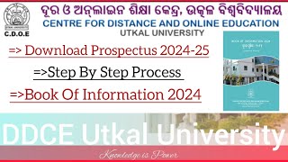 Download Prospectus 202425 Of DDCECDOE  ddceutkaluniversity cdoe ddce pgadmission2024 [upl. by Vevay]