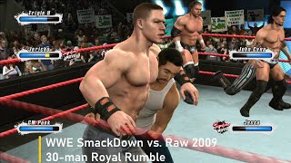 WWE SmackDown vs Raw 2009  30man Royal Rumble  188 [upl. by Bevis]