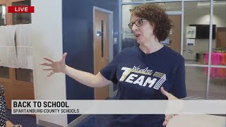 Spartanburg School Districts return to school Spartanburg High with new principal [upl. by Nwavahs141]