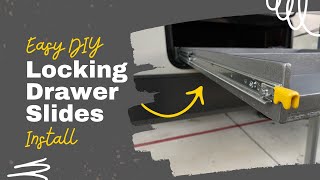 DIY Locking Drawer Slide Install [upl. by Tilly]