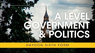 Haydon School  Government amp Politics KS5 Overview [upl. by Egduj]