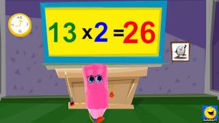 School Tutorial  13 Times Table Twice  Kids Education Songs [upl. by Dde]