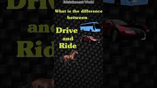 drive vs ride grammar grammarrules learning [upl. by Aurea906]