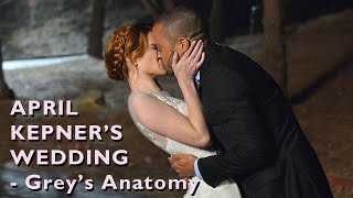 Greys Anatomy S10E12  April Kepner wearing a Peter Langner wedding gown [upl. by Omidyar]