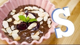 Chocolate Cherry Rice Pudding Recipe  SORTED [upl. by Atinit344]