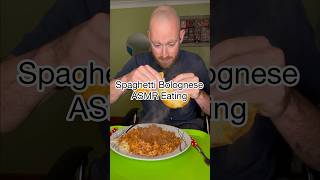 Spaghetti Bolognese ASMR Eating asmr asmrsounds asmrvideo asmreating asmreatingsounds fyp [upl. by Burton]