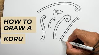 How To Draw A Māori Koru Pattern  Easy To Follow Māori Art Tutorial [upl. by Ennyroc]