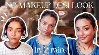 MINIMAL TRADITIONAL MAKEUP TUTORIAL ON BROWN SKIN GURLL🦢🪞🐚🤍 [upl. by Dolphin]