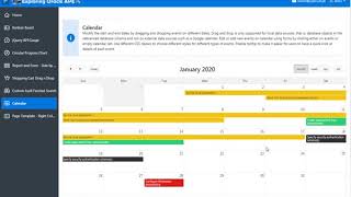 Using Calendar in Oracle APEX to Manage Events [upl. by Millan755]