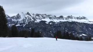 Skiing in Flumserberg in Switzerland [upl. by Orlosky959]