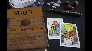 VIRGO  YOU WAIT FOR THE STORM TO PASS  WEEKLY TAROT  18TH TO 24TH NOV 2024 [upl. by Selby606]