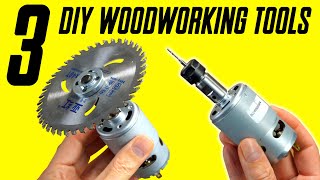 3 INCREDIBLE DIY Woodworking TOOLS [upl. by Laktasic]