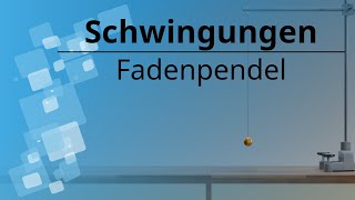 Fadenpendel Herleitung Differentialgleichung Periodendauer Bewegungsgleichung [upl. by Atiuqahc]