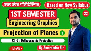 Lec22 Engineering Graphics II Projection of Planes PolytechnicPathshala [upl. by Zosima]