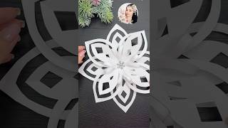 WoW ❄️ Easy Paper Christmas Decorations 2024 Snowflake [upl. by Eirrahs465]