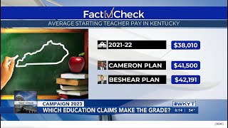 Fact✓Check  Do Kentucky governor candidates’ claims on education make the grade [upl. by Pennington]