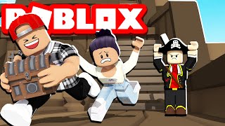 MY GIRLFRIEND IS THE WORST PIRATE EVER  ROBLOX PIRATE OBBY [upl. by Neerbas653]