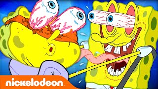 SpongeBobs MOST EyePopping Moments 👁  Nicktoons [upl. by Orabla]