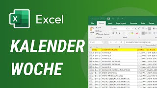 Kalenderwoche aus einem Datum berechnen Excel [upl. by Ardnuhs923]