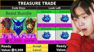 Trading MYTHICAL BEAST BUNDLE for 50 Hours in Blox Fruits [upl. by Hameerak]