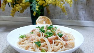 Makarona me Karkaleca  Shrimp Pasta recipe [upl. by Eillod]